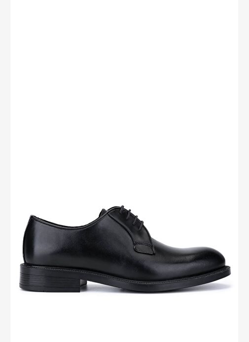 Tamer Tanca Erkek Hakiki Deri Siyah Antik Klasik Ayakkabı - Görsel 2