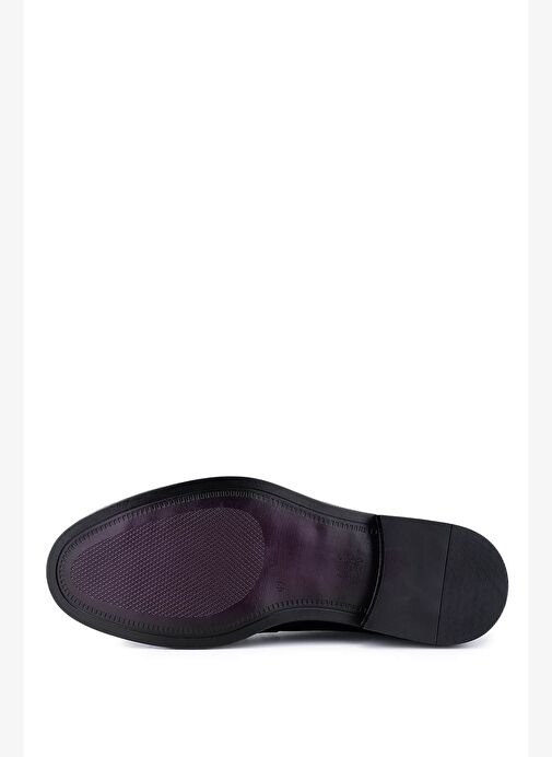 Tamer Tanca Erkek Hakiki Deri Siyah Klasik Ayakkabı - Görsel 5