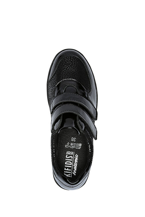 Kifidis Siyah Kadın Deri Günlük Ayakkabı 10ACF1AYKK00015 - Görsel 5