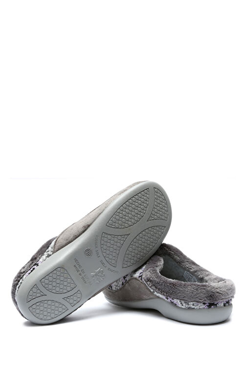 Kifidis Gri-Lila Kadın Ev Terliği 10DIN1TERK00024 - Görsel 4