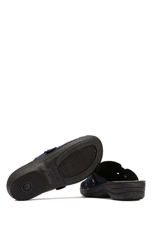 Kifidis Mavi Kadın Deri Terlik 10GLF1TERK00002 - Görsel 3