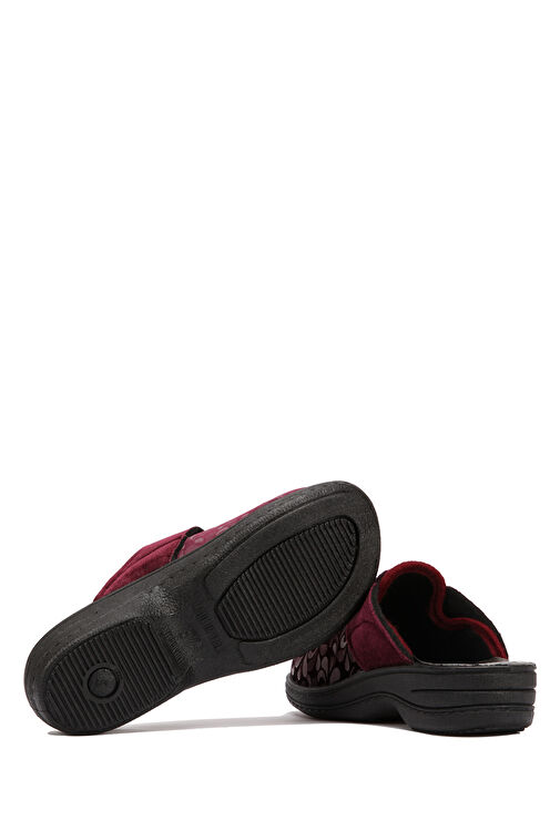 Kifidis Bordo Kadın Ev Terliği 10GLF1TERK00003 - Görsel 3