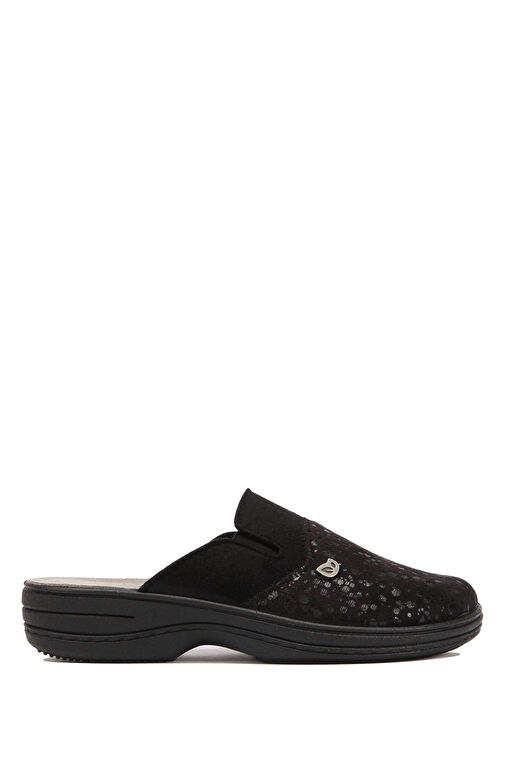 Kifidis Siyah Kadın Deri Terlik 10GLF1TERK00005 - Görsel 8