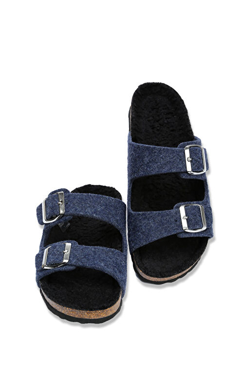 K10260KK Kifidis Soft Step Kadın Keçe Mantar Terlik 36-41 - Görsel 3