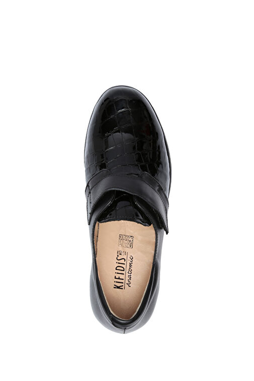 Kifidis Siyah Kadın Deri Günlük Ayakkabı 10KFA1AYKK00012 - Görsel 5
