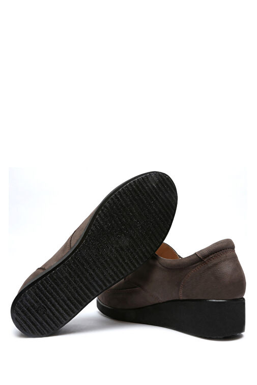 Kifidis Kahverengi Kadın Deri Günlük Ayakkabı 10KFA1AYKK00013 - Görsel 4