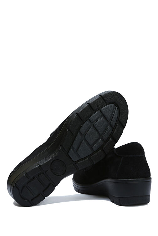 Kifidis Siyah Kadın Süet Günlük Ayakkabı 12ACF1AYKK00003 - Görsel 3