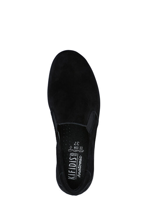 Kifidis Siyah Kadın Süet Günlük Ayakkabı 12ACF1AYKK00003 - Görsel 4