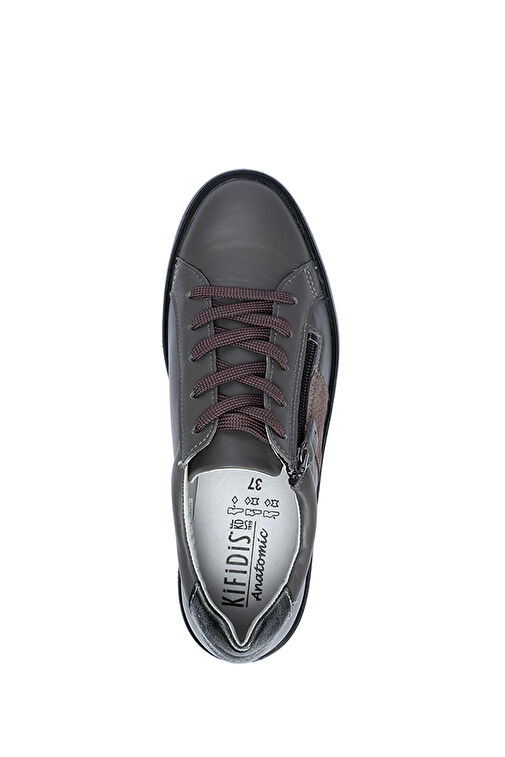 Kifidis Gri Kadın Deri Günlük Ayakkabı 12ACF1AYKK00005 - Görsel 8