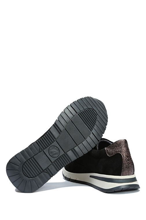 Kifidis Siyah Kadın Süet Sneaker 12ACF1AYKK00009 - Görsel 3