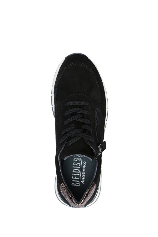 Kifidis Siyah Kadın Süet Sneaker 12ACF1AYKK00009 - Görsel 4
