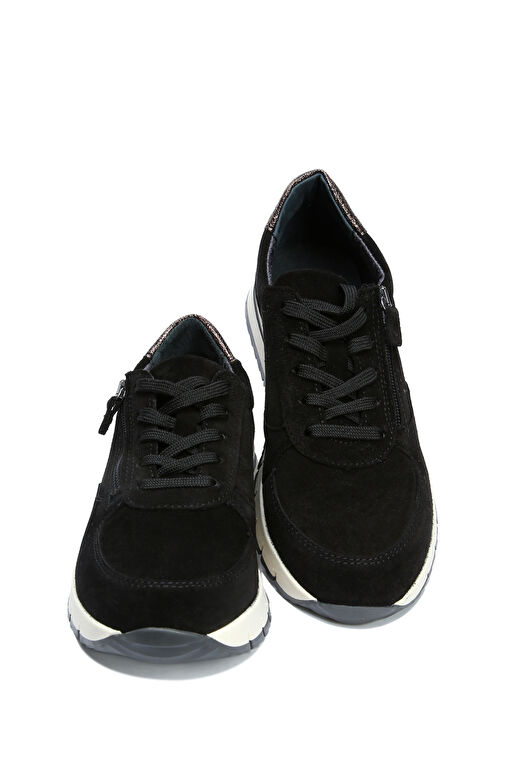 Kifidis Siyah Kadın Süet Sneaker 12ACF1AYKK00009 - Görsel 5