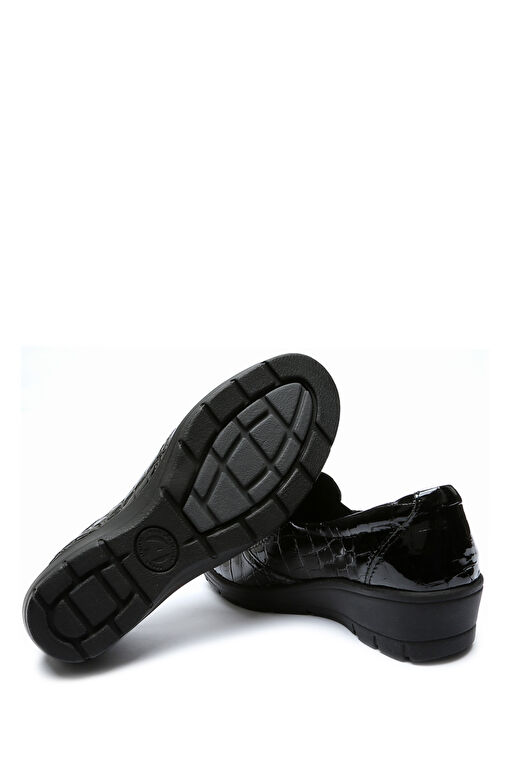 Kifidis Siyah Kadın Rugan Günlük Ayakkabı 12ACF1AYKK00013 - Görsel 3