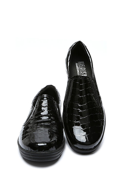 Kifidis Siyah Kadın Rugan Günlük Ayakkabı 12ACF1AYKK00013 - Görsel 5