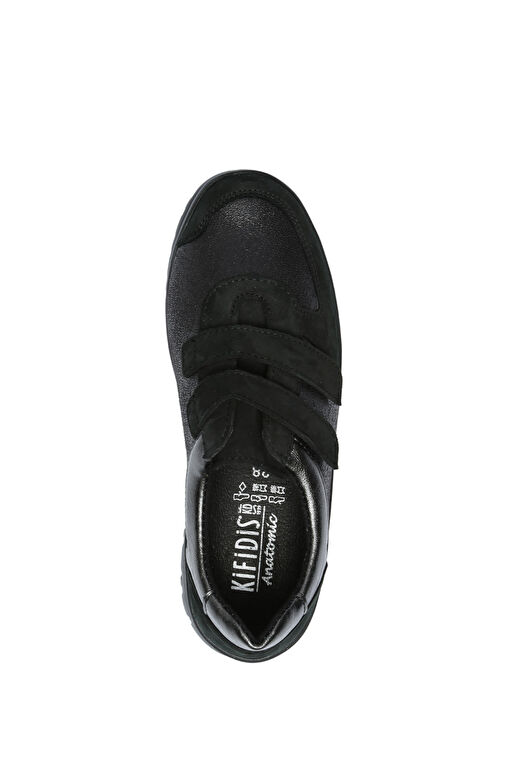 Kifidis Siyah Kadın Deri Günlük Ayakkabı 12ACF1AYKK00014 - Görsel 5