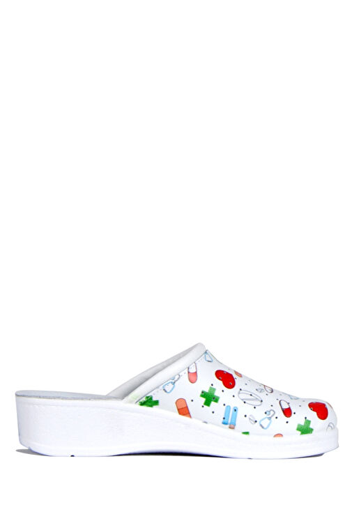 Kifidis Beyaz Kadın Deri Terlik 12GFT1SABK00002 - Görsel 2