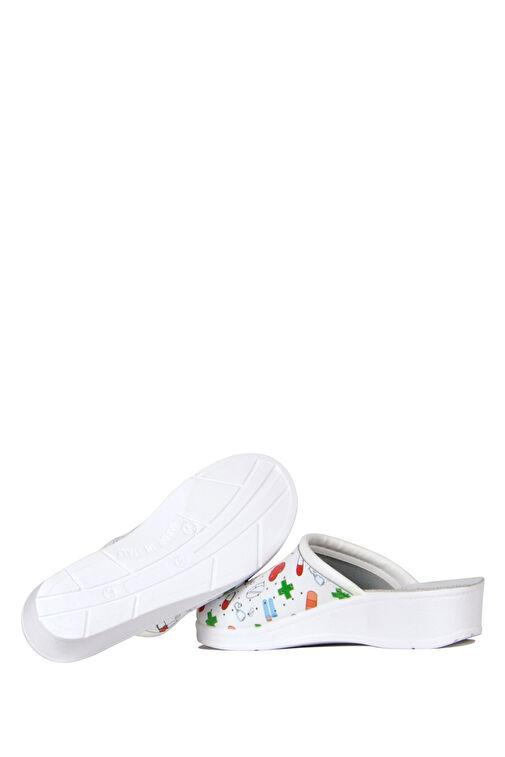 Kifidis Beyaz Kadın Deri Terlik 12GFT1SABK00002 - Görsel 4