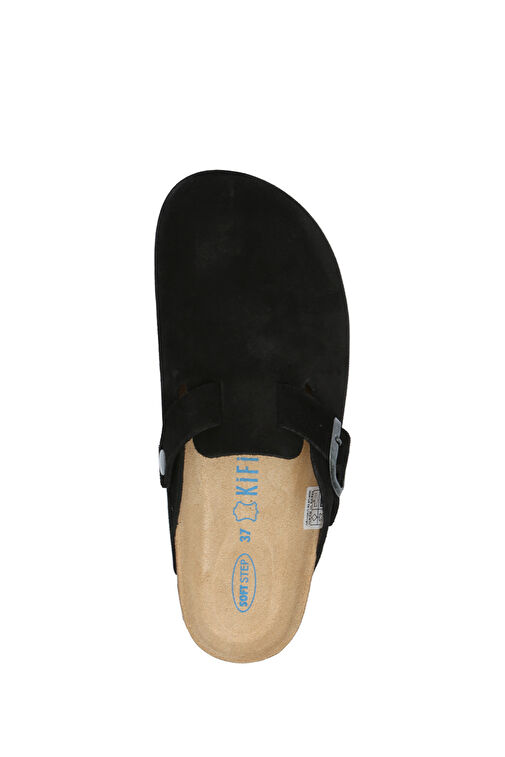 K13789SD Kifidis Soft Step Kadın Süet Deri Sabo Mantar Terlik 36-41 - Görsel 4