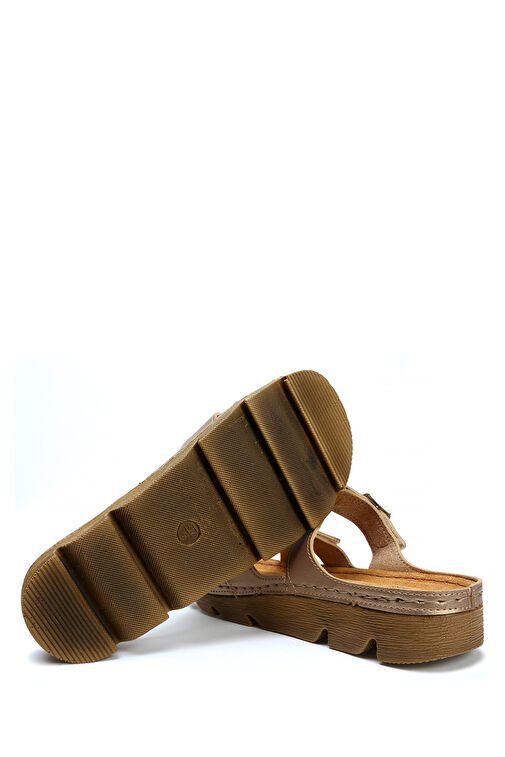 SIB220519 Kifidis-Natura Kadın Anatomik Deri Terlik 36-41 - Görsel 5