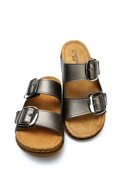 SIB213615 Kifidis-Natura Kadın Anatomik Deri Terlik 36-41 - Görsel 4