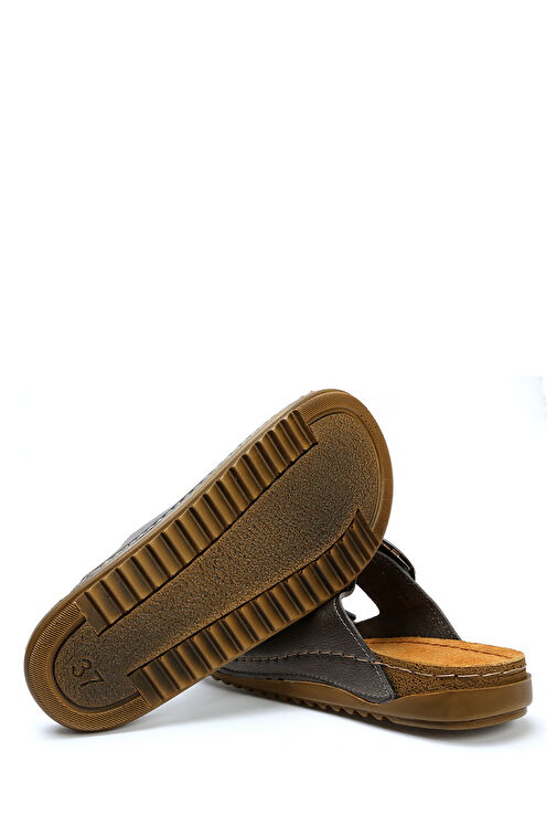 SIB213615 Kifidis-Natura Kadın Anatomik Deri Terlik 36-41 - Görsel 5