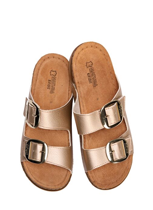 SIB213615 Kifidis-Natura Kadın Anatomik Deri Terlik 36-41 - Görsel 3