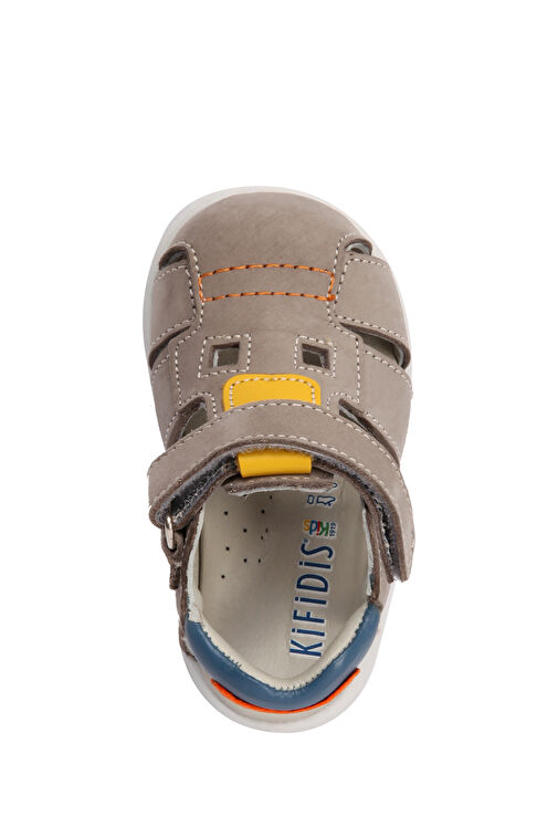 Kifidis Gri Erkek Çocuk Nubuk Sandalet 3KİP1ILKEÇ00001 - Görsel 5