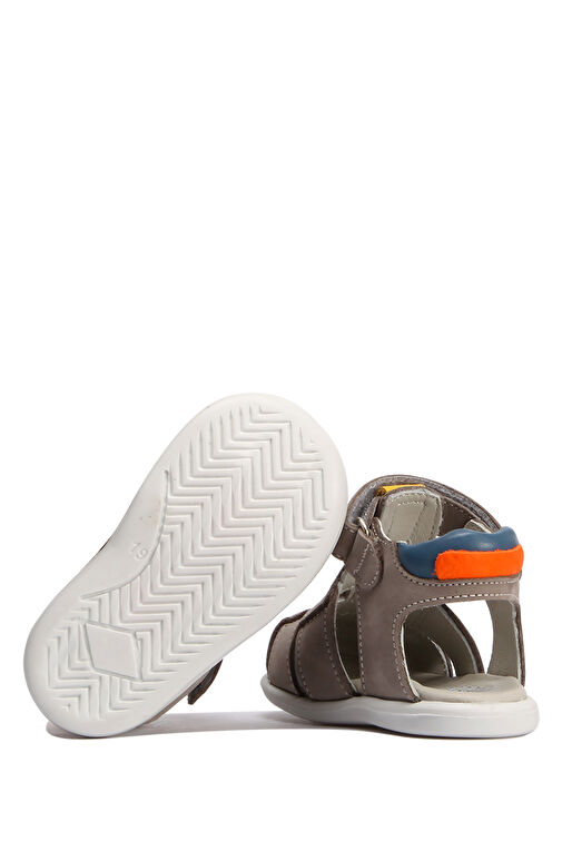 Kifidis Gri Erkek Çocuk Nubuk Sandalet 3KİP1ILKEÇ00001 - Görsel 3