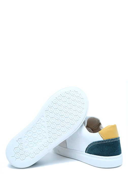 Kifidis Beyaz Çocuk Deri Günlük Ayakkabı 11KIP1AYKUC0007 - Görsel 5