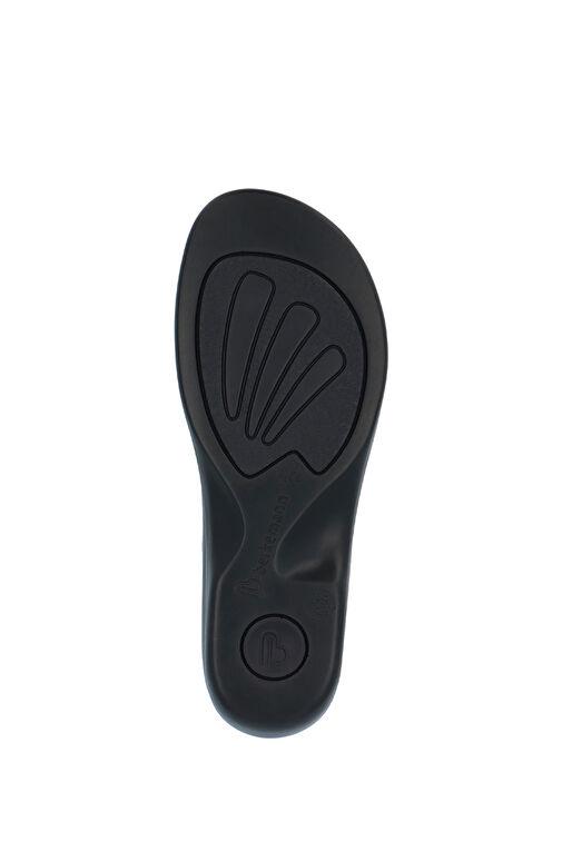 Berkemann Siyah Kadın Deri Terlik 3BER1KLTK000008 - Görsel 5