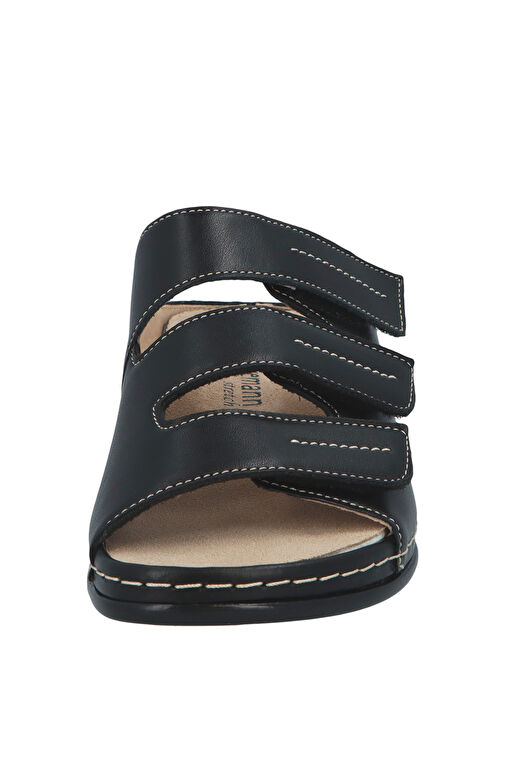 Berkemann Siyah Kadın Deri Terlik 3BER1KLTK000008 - Görsel 7