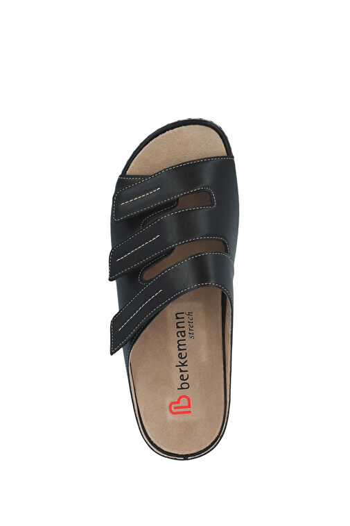 Berkemann Siyah Kadın Deri Terlik 3BER1KLTK000008 - Görsel 8