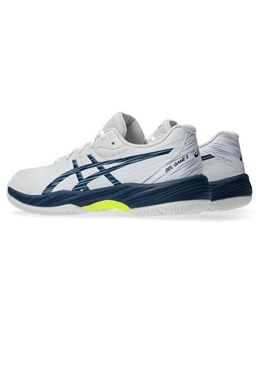 Asics Gel Game 9 GS Çocuk Beyaz Tenis Ayakkabısı - Görsel 3