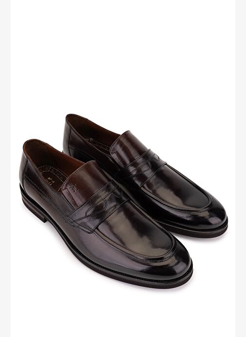 Tamer Tanca Erkek Hakiki Deri Kahverengi Klasik Ayakkabı - Görsel 3