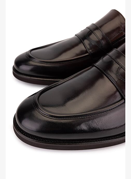 Tamer Tanca Erkek Hakiki Deri Kahverengi Klasik Ayakkabı - Görsel 4