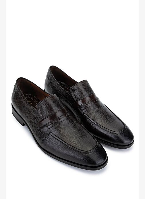 Tamer Tanca Erkek Hakiki Deri Kahverengi Klasik Ayakkabı - Görsel 3