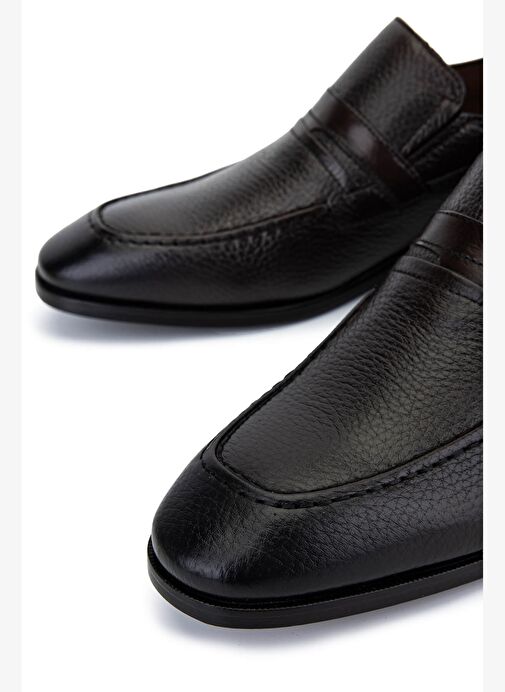 Tamer Tanca Erkek Hakiki Deri Kahverengi Klasik Ayakkabı - Görsel 5