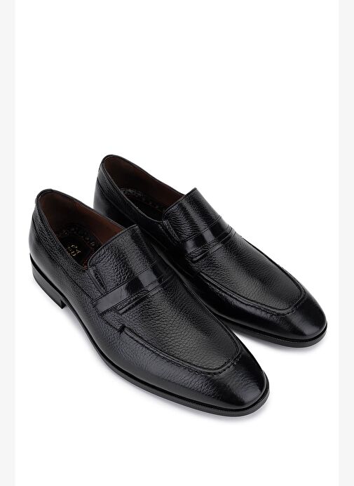 Tamer Tanca Erkek Hakiki Deri Siyah Klasik Ayakkabı - Görsel 3