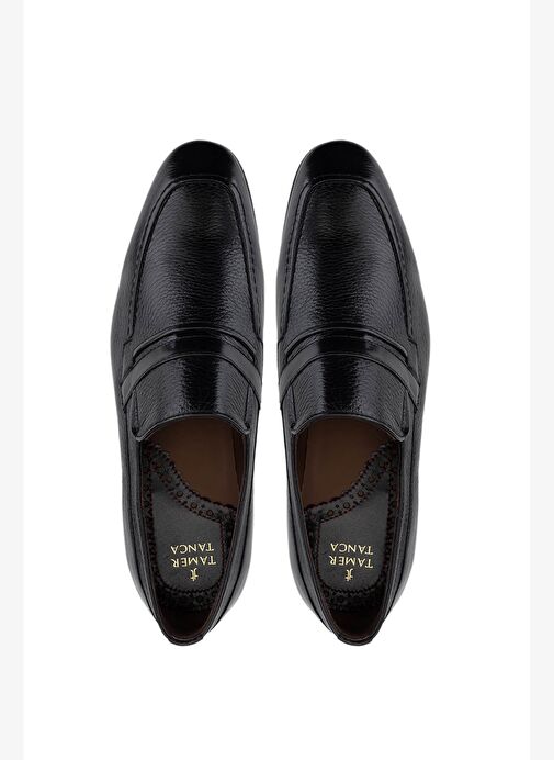 Tamer Tanca Erkek Hakiki Deri Siyah Klasik Ayakkabı - Görsel 6