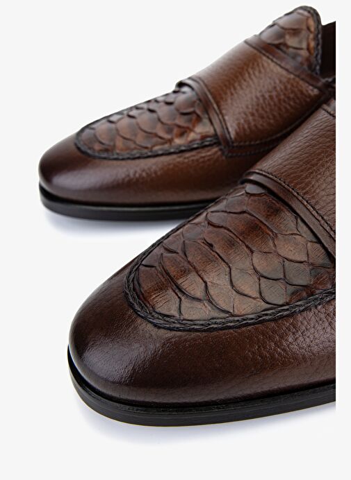 Valmenti Erkek Hakiki Deri Taba Klasik Ayakkabı - Görsel 4