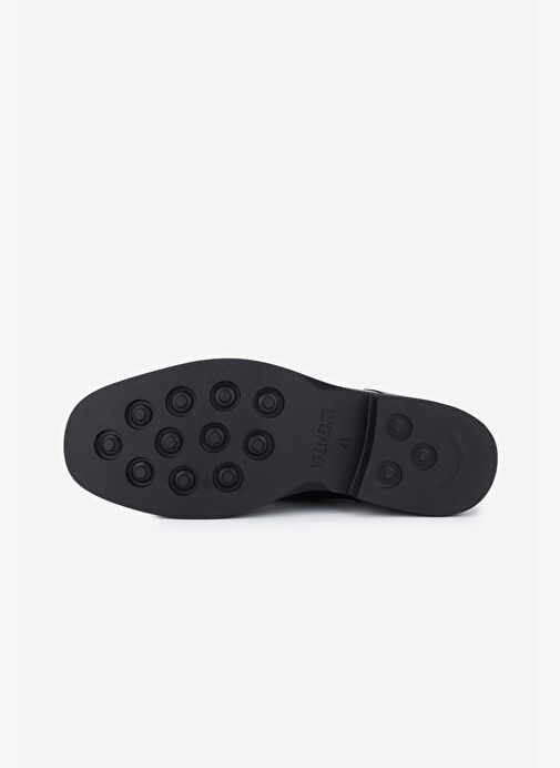 Valmenti Erkek Hakiki Deri Siyah Klasik Ayakkabı - Görsel 5