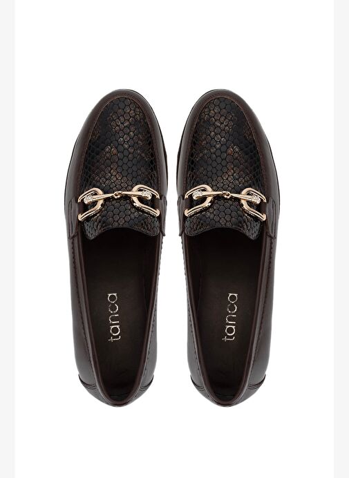 Tamer Tanca Kadın Hakiki Deri Kahverengi Comfort Ayakkabı - Görsel 6