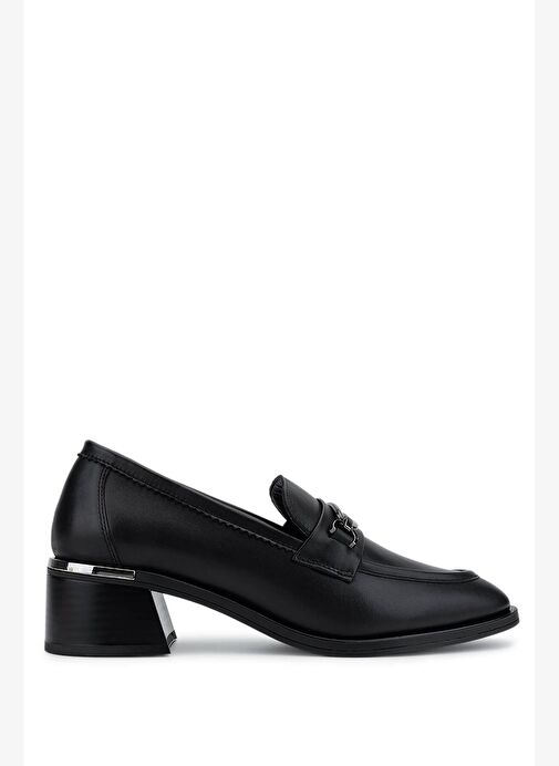 Tamer Tanca Kadın Hakiki Deri Siyah Makosen Ayakkabı - Görsel 2