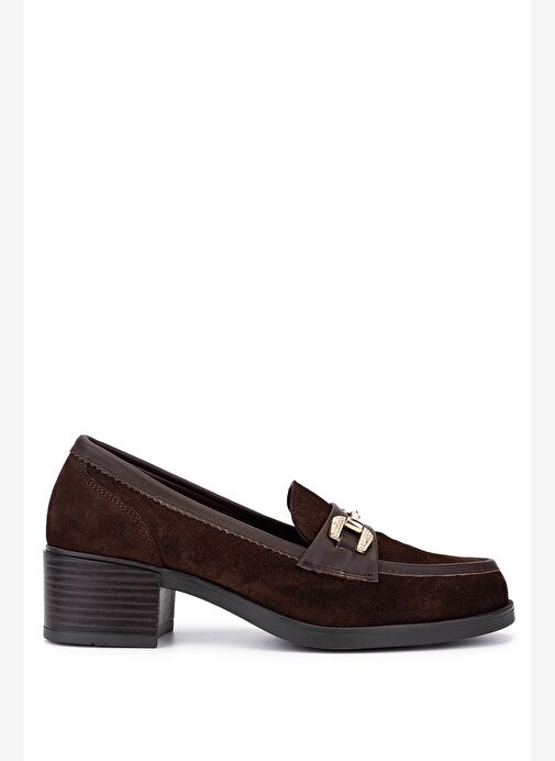 Tamer Tanca Kadın Hakiki Deri Kahverengi Makosen Ayakkabı - Görsel 2