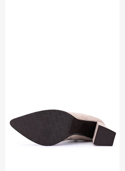 Tamer Tanca Kadın Hakiki Deri Taş Süet Topuklu Bot - Görsel 4