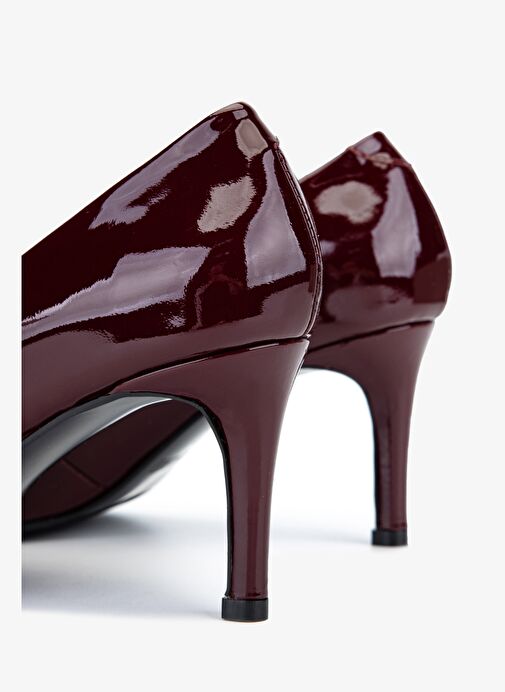 Valmenti Kadın Hakiki Deri Bordo Topuklu Ayakkabı - Görsel 6