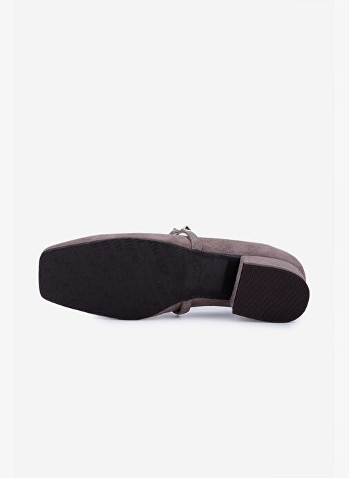 Valmenti Kadın Hakiki Deri Bej Topuklu Ayakkabı - Görsel 5