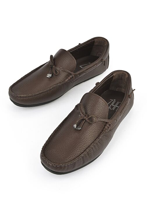 Ziya, Erkek Hakiki Deri Ayakkabı 1511007ZB01 Kahve - Görsel 4