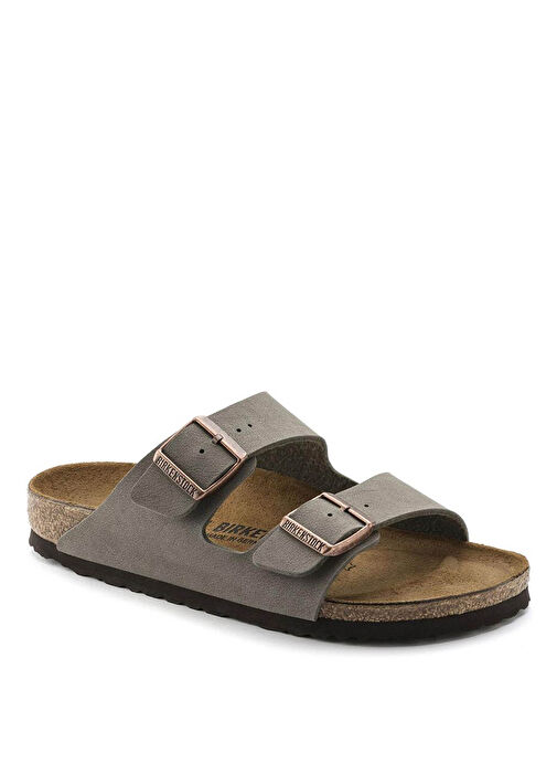 Birkenstock Taş Erkek Terlik ARIZONA BF NUBUK - 151213 - Görsel 2
