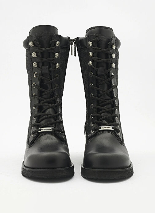 Harley Davidson Siyah Kadın Deri Çizme ROSE - 025Z0217 - Görsel 4